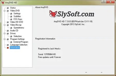 SlySoft AnyDVD & AnyDVD HD 7.3.8.0 Final