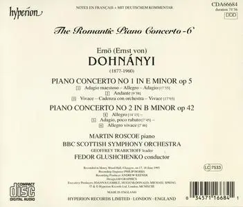 Martin Roscoe, Fedor Glushchenko - The Romantic Piano Concerto Vol. 6: Ernő Dohnányi: Piano Concertos (1993)