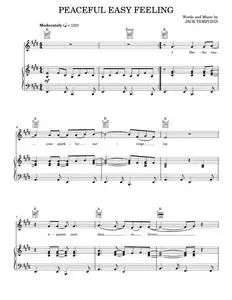Peaceful Easy Feeling - Eagles, Jack Tempchin, The Eagles (Piano-Vocal-Guitar)