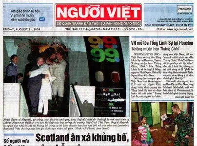 Báo Người Việt California - Nguoi Viet News in California August 21 2009