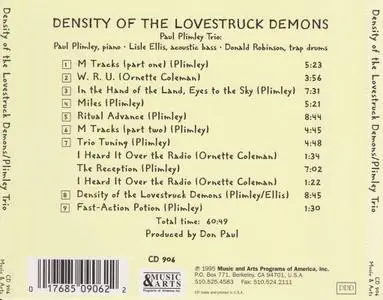 Paul Plimley Trio - Density of the Lovestruck Demons (1995)