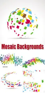 Mosaic Backgrounds Vector