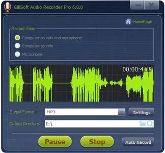 GiliSoft Audio Recorder Pro 6.4.0 DC 05.06.2015