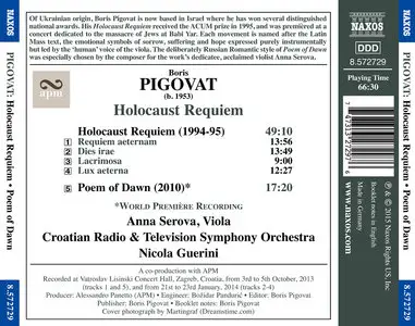 Anna Serova, Croatian RTSO, Nicola Guerini - Boris Pigovat: Holocaust Requiem; Poem of Dawn (2015)