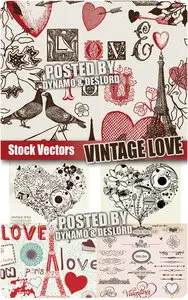 Vintage Love - Stock Vectors
