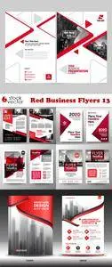 Vectors - Red Business Flyers 13