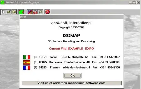 Geoandsoft ISOMAP32 v1.0.21 - A 3D Surface Modelling Software (Map Contouring)