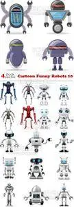 Vectors - Cartoon Funny Robots 10