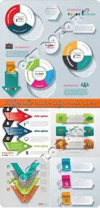 Infographic creative design vector set 207