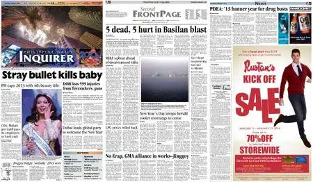 Philippine Daily Inquirer – January 02, 2014