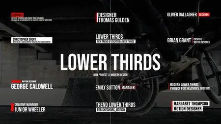 Modern Lower Thirds | After Effects 43335505