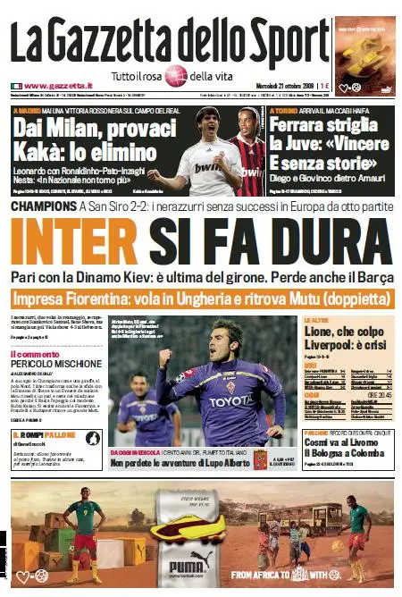 La Gazzetta dello Sport (21-10-09)