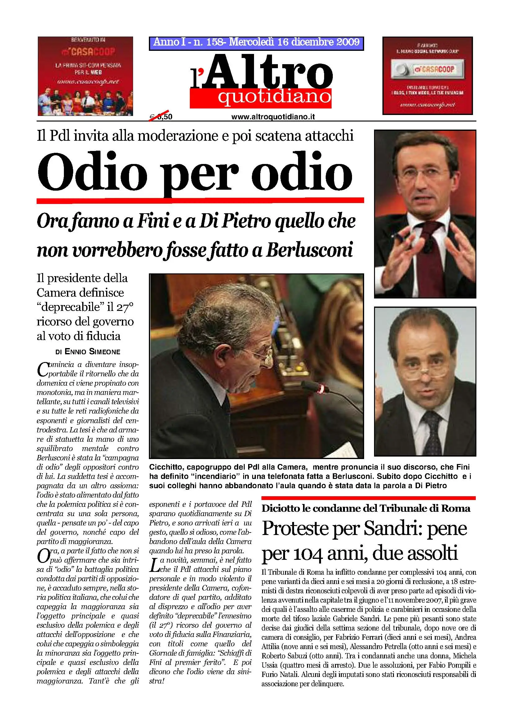 Altro Quotidiano 16.12.2009