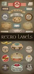 Retro Labels Vector 2