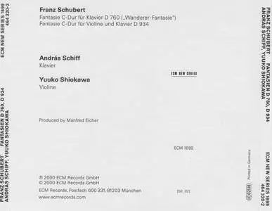 Franz Schubert - Fantasien D760, D934 - Andras Schiff & Yuuko Shiokawa (2000) {ECM New Series 1699}