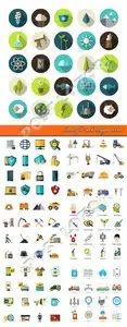 Icons for web design vector
