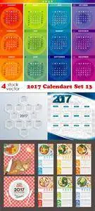 Vectors - 2017 Calendars Set 13