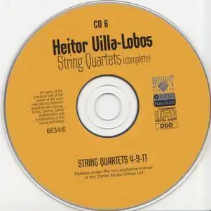 Heitor Villa-Lobos - Complete String Quartets - Cuarteto Latinoamericano (2004) {6 CD Brilliant Classsics 6634 rec 1994-2000}