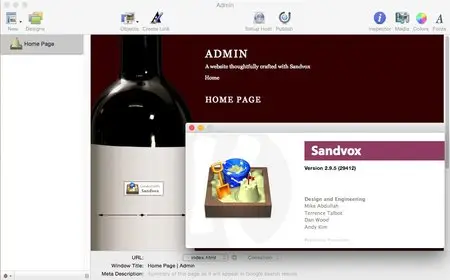 Sandvox 2.9.5 Multilingual Mac OS X