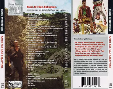 Ennio Morricone - Guns For San Sebastian: Original Motion Picture Soundtrack (1968) Silver Age Classics Limited Edition 2006