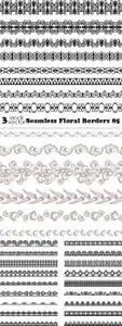 Vectors - Seamless Floral Borders 85