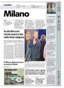 la Repubblica Milano - 16 Gennaio 2018