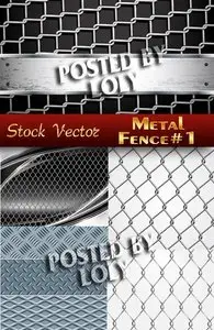 Metal Fence #1 - Stock Vector