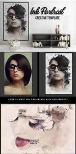 CreativeMarket - Ink Portrait - Creative Template