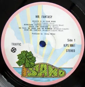 Traffic - Mr. Fantasy [Island Sunray Label ILPS9061] 24bit/96kHz LP Rip  *Repost*