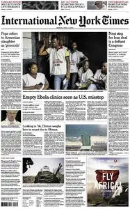 International New York Times - Monday, 13 April 2015