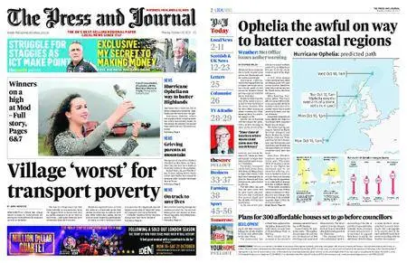 The Press and Journal Highlands and Islands – October 16, 2017