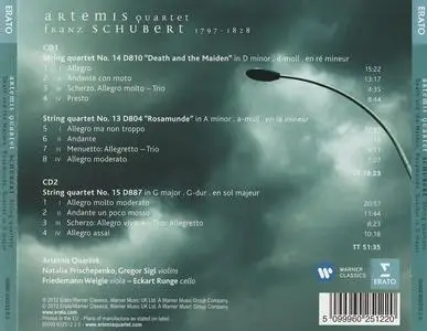 Artemis Quartet - Franz Schubert: String Quartets Nos. 13-15 (2012)