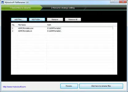 Mytoolsoft FileRenamer 1.3