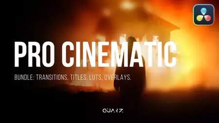 Pro Cinematic Bundle for Davinci Resolve - Transitions, Titles, LUTs, Overlays 57980626