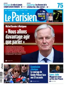 Le Parisien du Vendredi 6 Septembre 2024