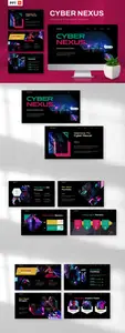 Cyber Nexus - Cyberpunk Powerpoint 39EW9QS