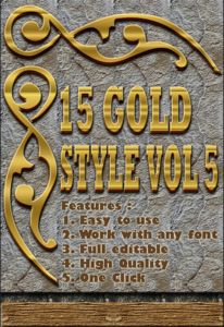 GraphicRiver - 15 Gold Text Effect Style Vol 5