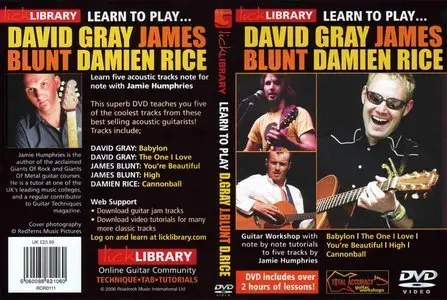 Learn To Play David Gray, James Blunt, Damien Rice
