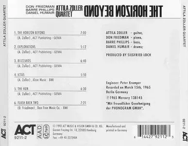 Attila Zoller Quartet - The Horizon Beyond (1965) {1992 ACT}