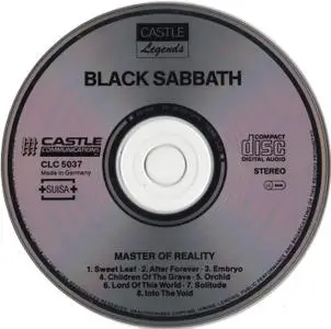 Black Sabbath - Master Of Reality (1971) [1991, Reissue]