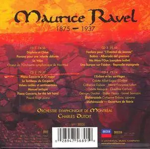 Montreal SO & Chorus, Pascal Roge, Charles Dutoit -  Ravel: Orchestral Works; Piano Concertos, etc (2005) 4CD Box Set