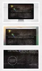 GraphicRiver Outer Space 404 Error Page