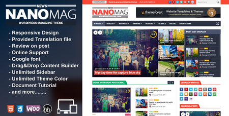 ThemeForest - NanoMag v1.4 - Responsive WordPress Magazine Theme