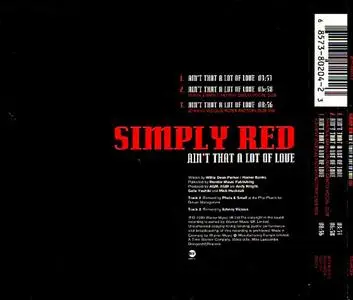 Simply Red - Ain't That A Lot Of Love (UK CD5 #1) (1999) {EastWest/Warner Music UK}