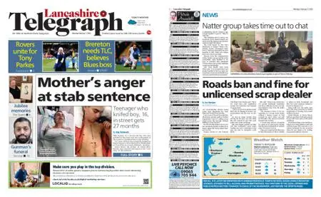 Lancashire Telegraph (Blackburn, Darwen, Hyndburn, Ribble Valley) – February 07, 2022