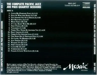 Joe Pass - The Complete Pacific Jazz Quartet Sessions (2001) {5CD Box Set, Mosaic MD5-207 rec 1963-1964}