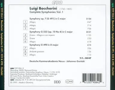 Luigi Boccherini - 28 Symphonies (Deutsche Kammerakademie Neuss, Johannes Goritzki) (1999) (8CD Box set) (REPOST)