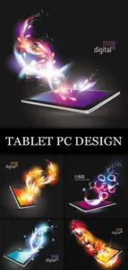 Tablet PC Design Vector