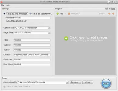 Pearl Mountain JPG to PDF Converter 1.2.4 Build 2355