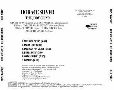 Horace Silver - The Jody Grind (1991)